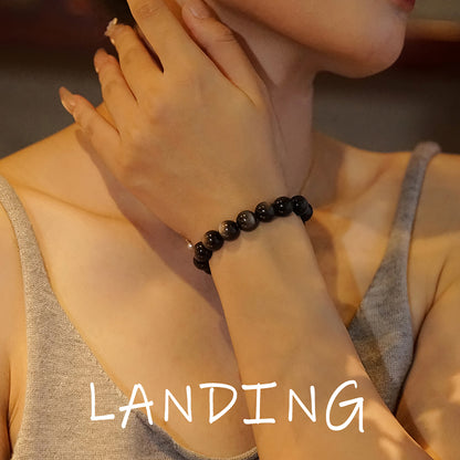 【8-24 JEWELRY】Obsidian bracelet 10MM single turn