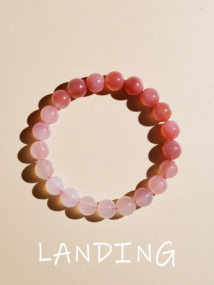 【8-24 JEWELRY】Rainbow salt Source agate 10MM bracelet