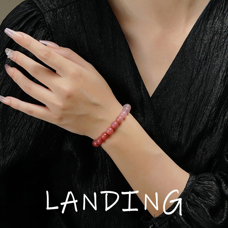 【8-24 JEWELRY】Rainbow salt Source agate 10MM bracelet