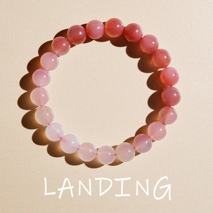 【8-24 JEWELRY】Rainbow salt Source agate 10MM bracelet