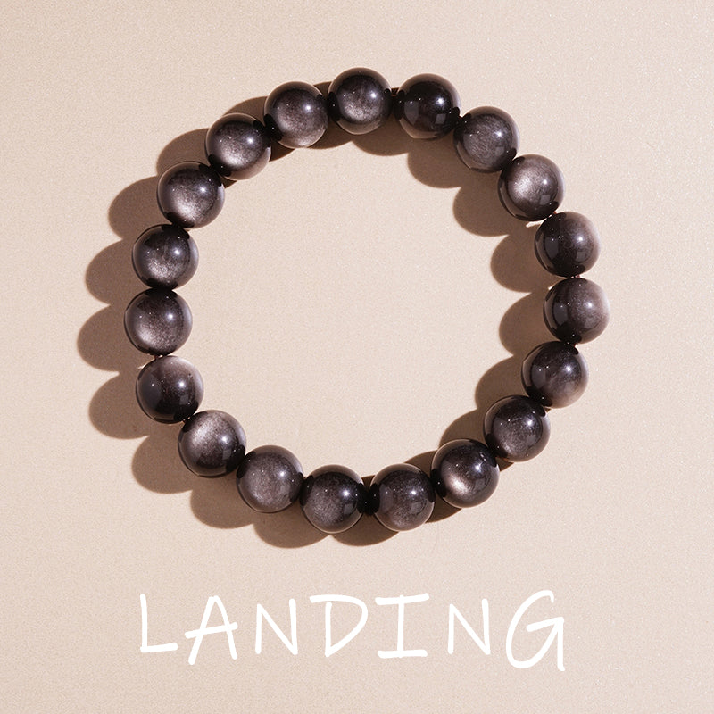 【8-24 JEWELRY】Obsidian bracelet 10MM single turn