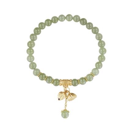 【8-24 JEWELRY】Hetian jade carving lotus seed shape bracelet
